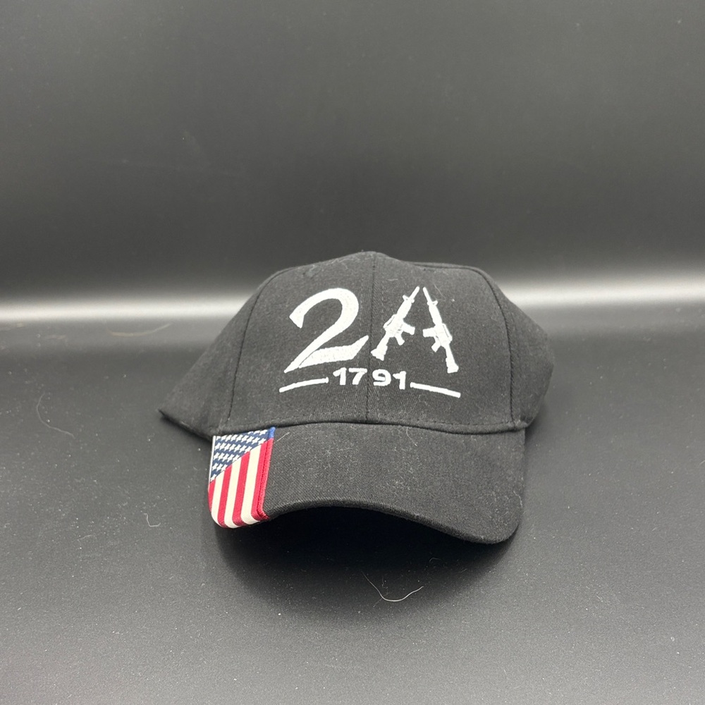 Black 2A 1791 Cap with Flag Detail